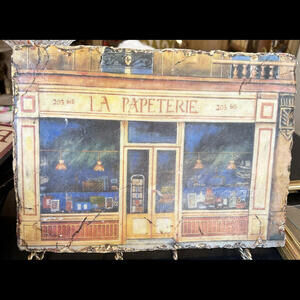 🌼La Papeterie Plaque Faux Plaster Pictorial 12 X 9 Rectangle Wall Hanging